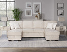 Switch SAHARA BEIGE DOUBLE STORAGE CHAISE SECTIONAL W/ DROP DOWN CUPHOLDERS 3 image