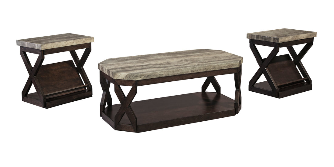 T568-13 OCCASIONAL TABLE AND 2 END TABLES SET