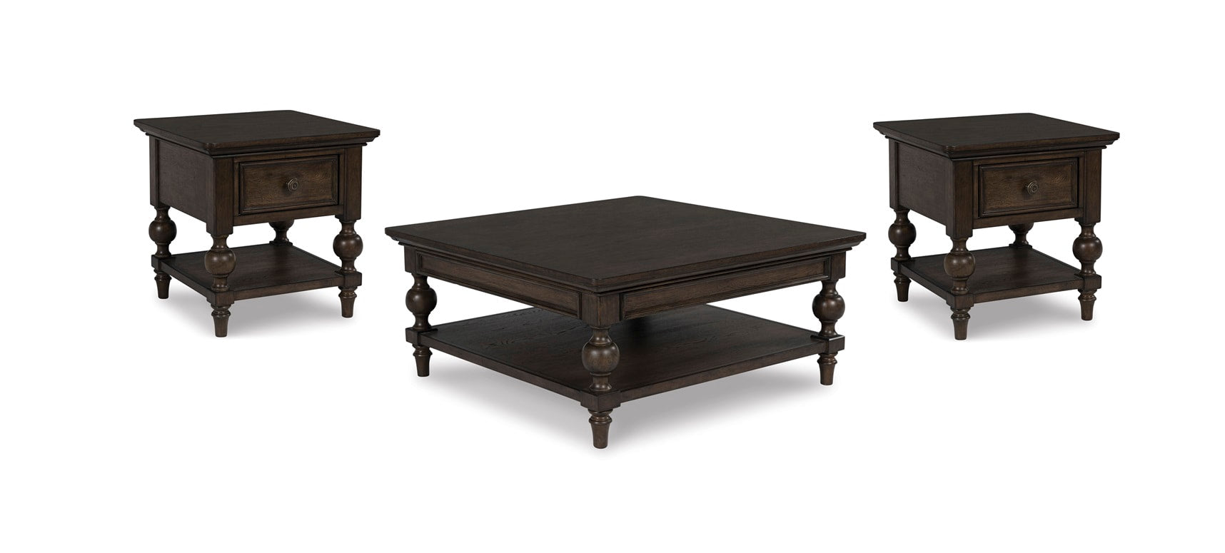 T694 COFFEE TABLE AND 2 END TABLES SET
