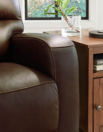 U4480561 - LEATHER SWIVEL GLIDER RECLINER