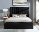 Switch VALENCIA PLATFORM BED BLACK WITH STORAGE AVAILABLE IN QUEEN AND KING SIZES 1 image