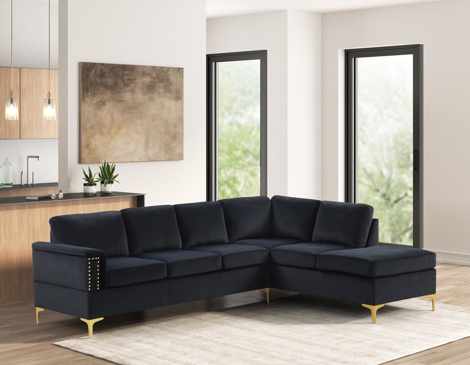 VOGUE2 BLACK SECTIONAL